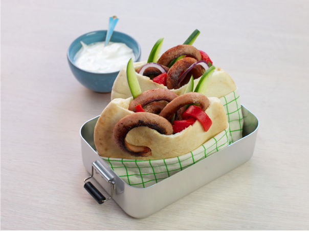 Pølse i pita Pølse i pita