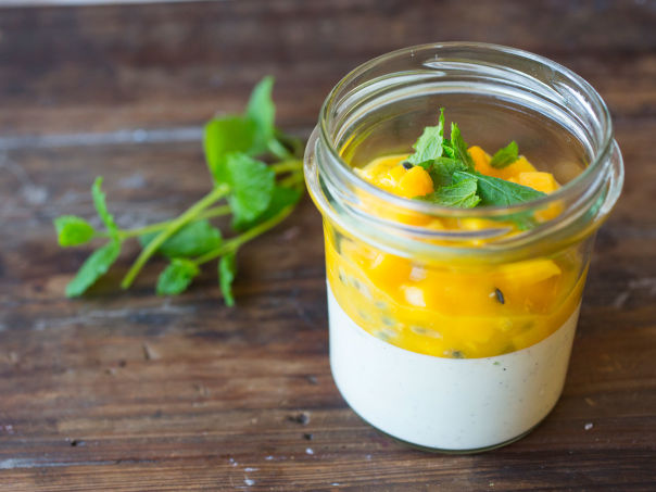 Lime panna cotta Lime panna cotta