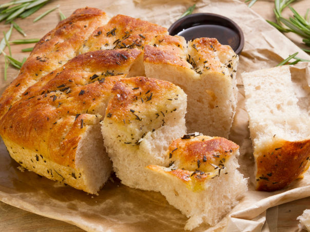 Hjemmelaget foccacia Hjemmelaget foccacia