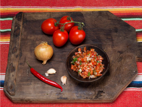 Enkel pico de gallo Enkel pico de gallo