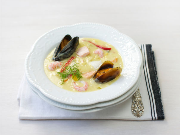 Kremet fiskesuppe Kremet fiskesuppe