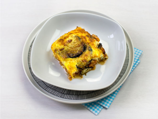 Gratinert aubergineform Gratinert aubergineform