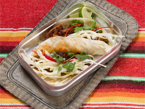 Pulled pork - taco med coleslaw Pulled pork - taco med coleslaw