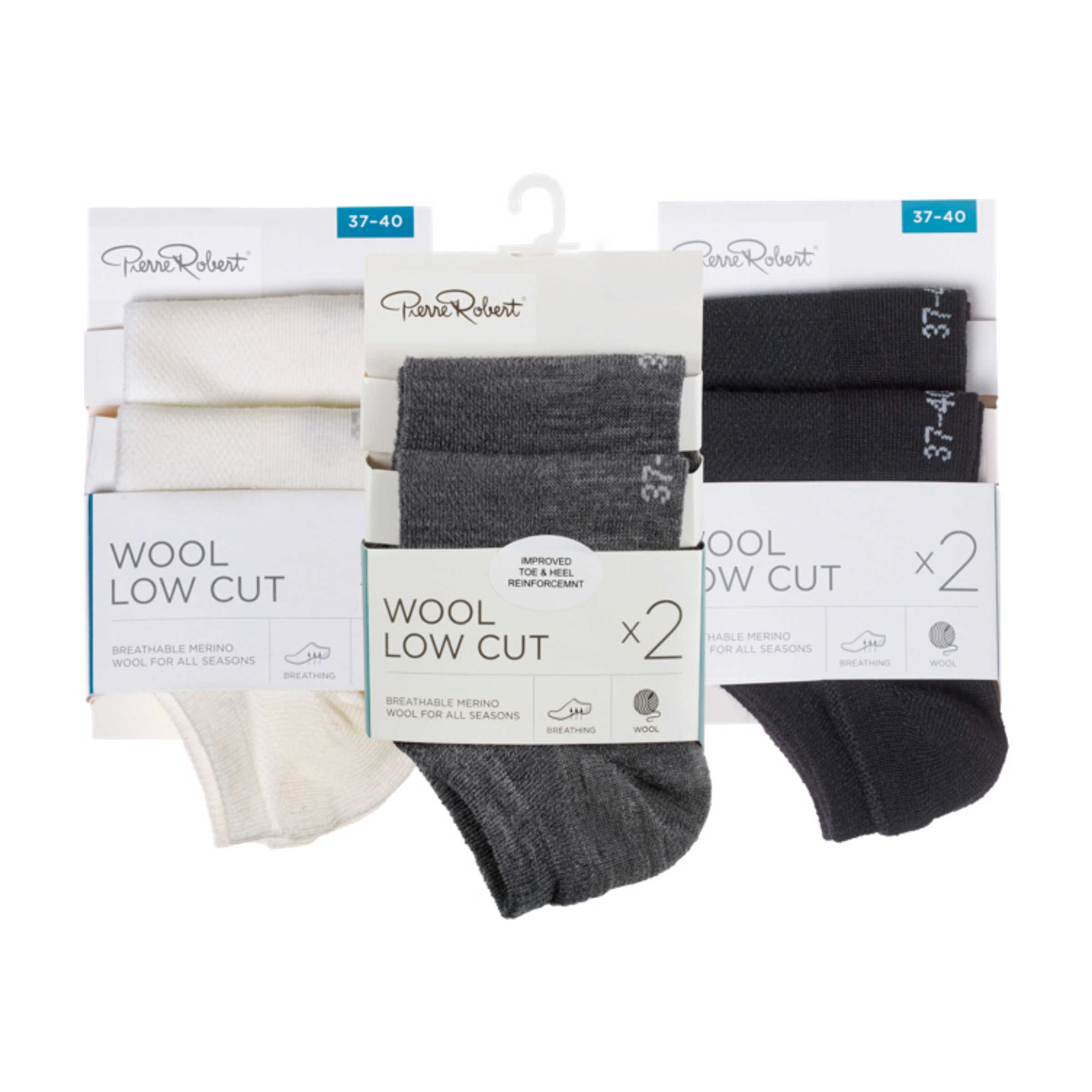 Wool Socks Low Cut 3740 2par Pierre Robert Meny.no