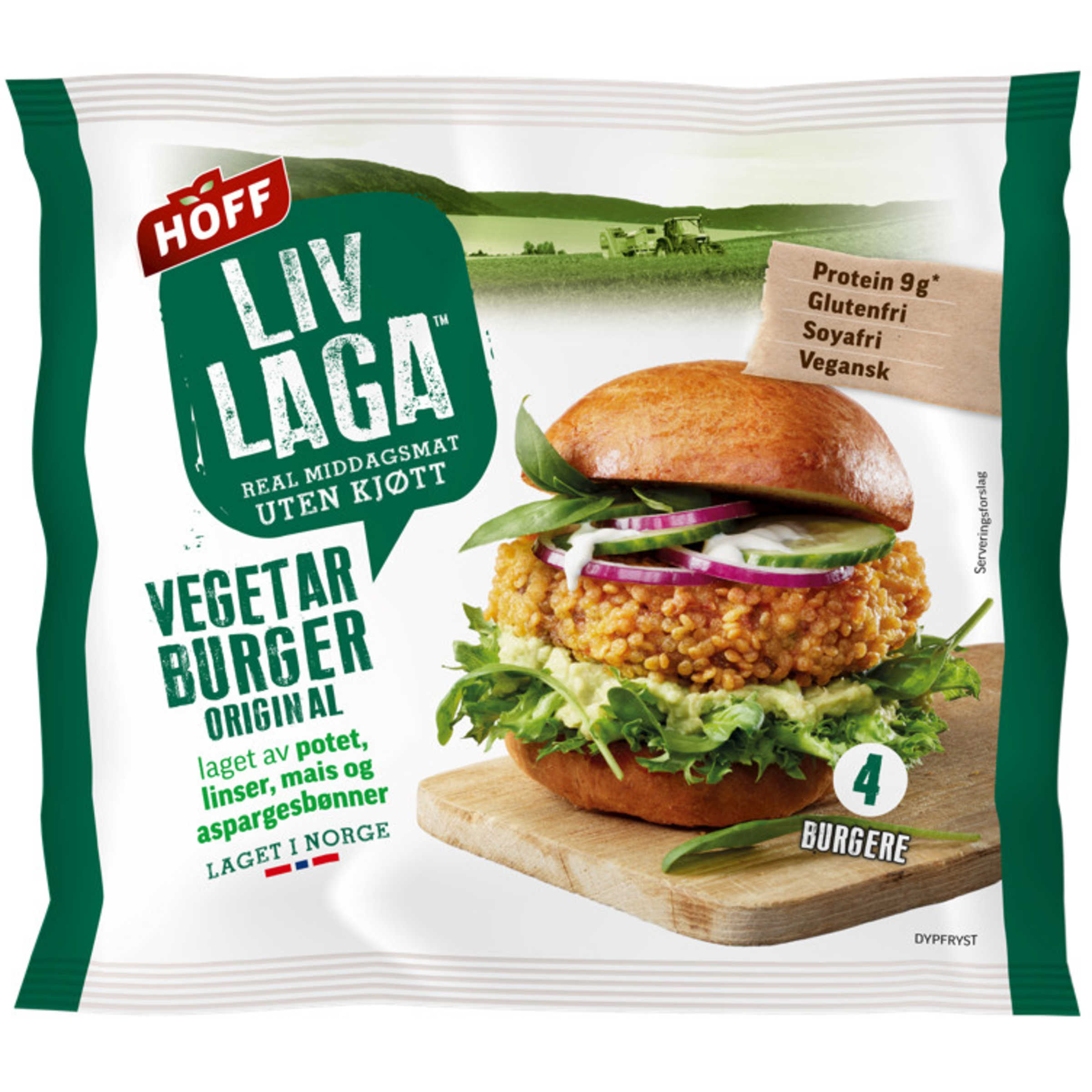 Vegetarburger bønner