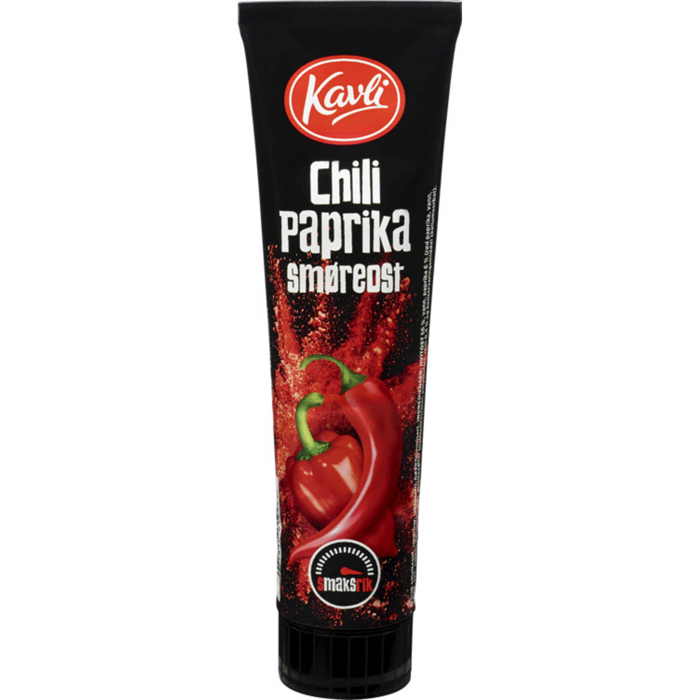 Chili Paprika Smøreost 175g Tube Kavli Meny.no