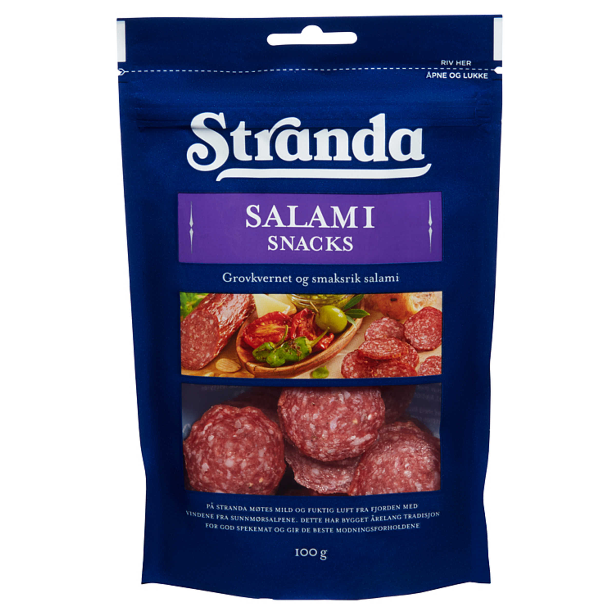 Salami Snacks 100g Stranda Meny.no