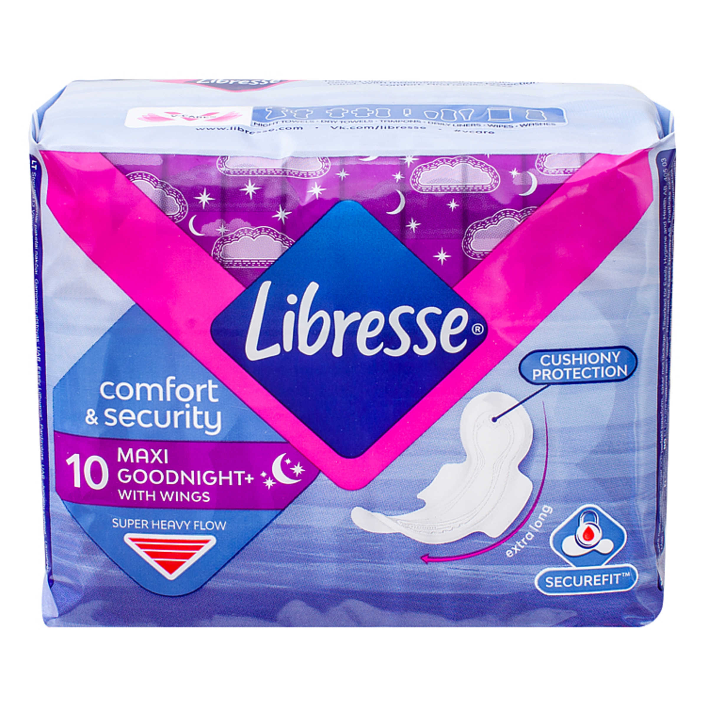 Libresse Goodnight Maxi Wing 10stk Meny.no