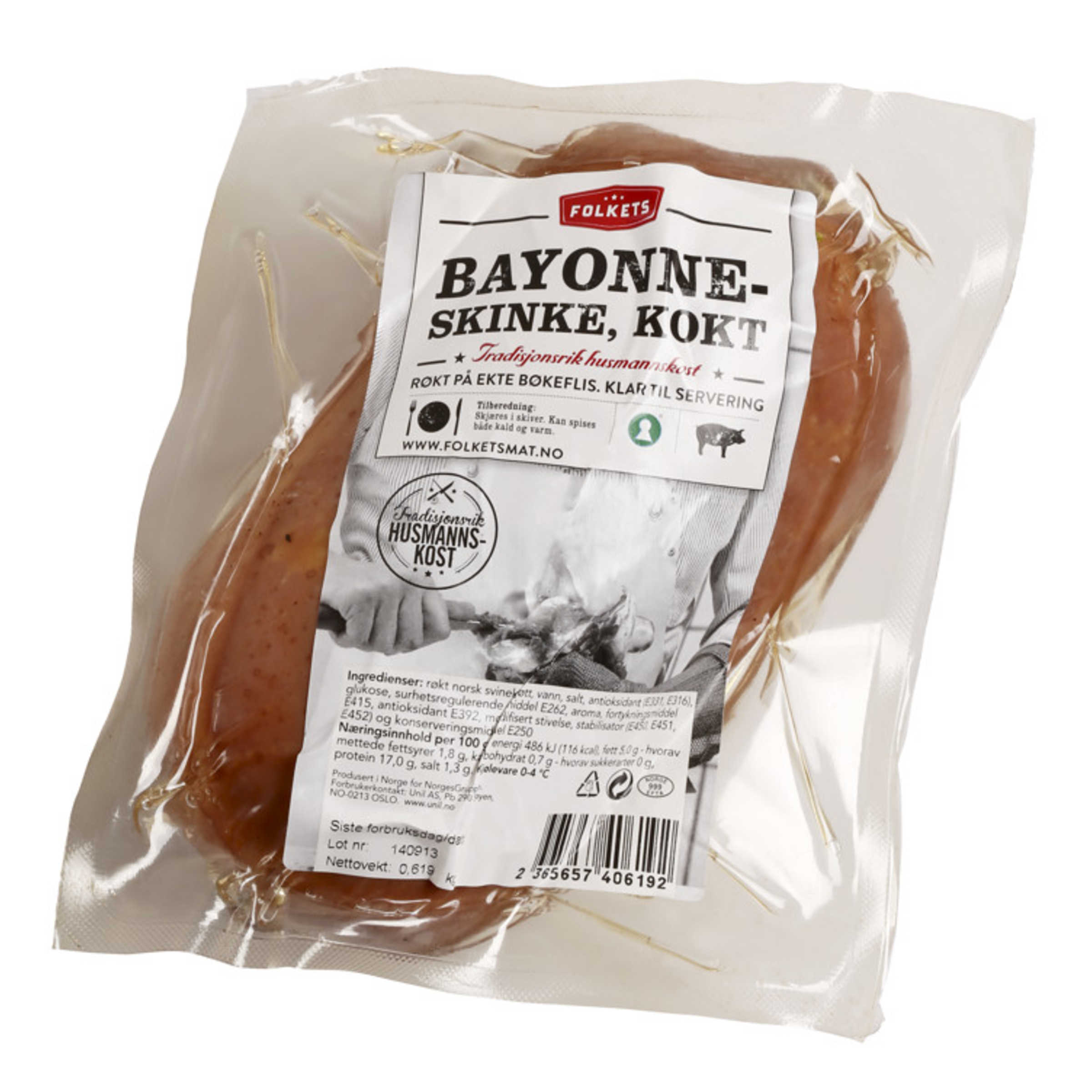 Bayonneskinke Kokt - Ca1kg Folkets | Meny.no