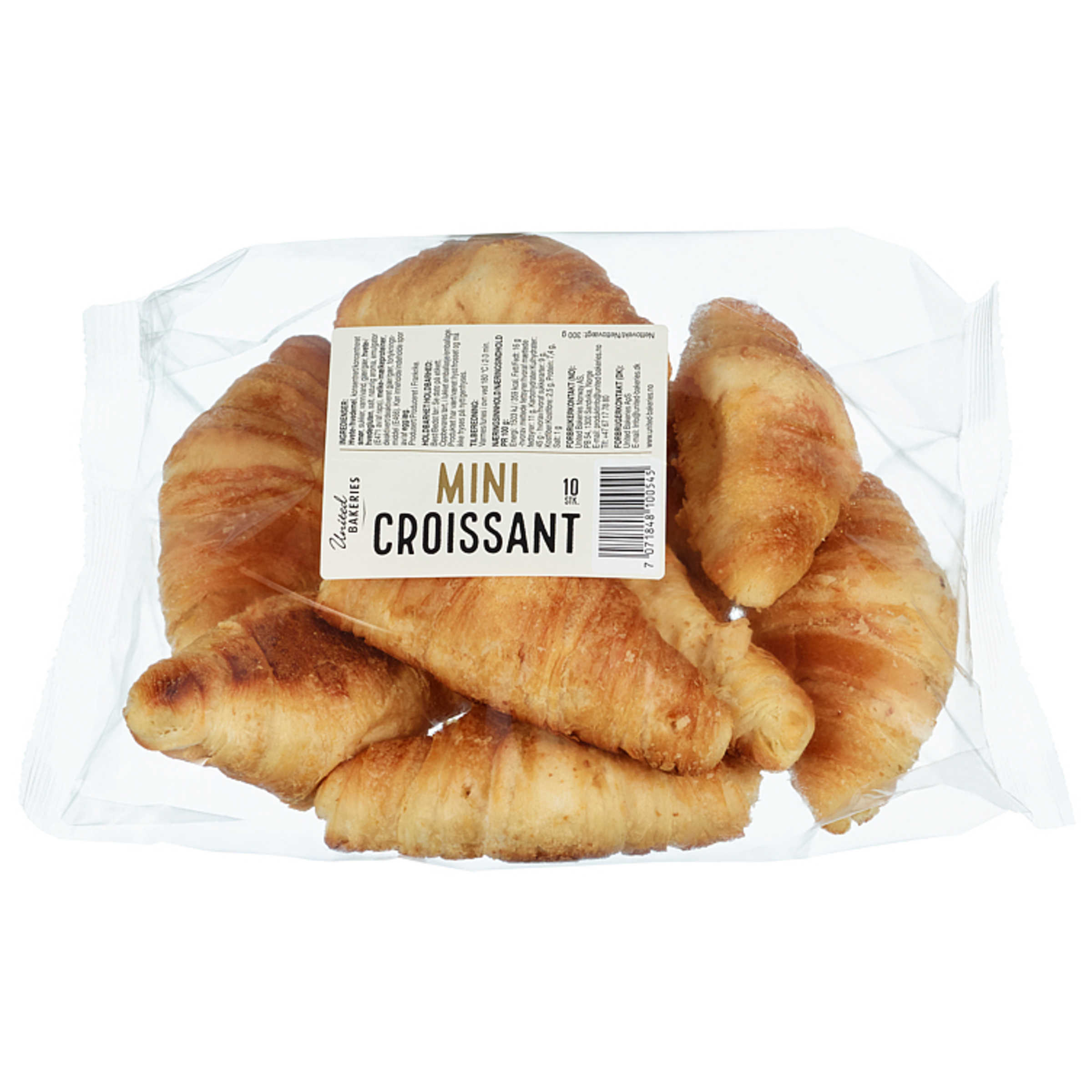 Mini Croissant 10pk 300g United Bakeries Meny.no