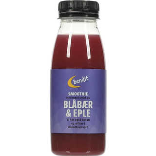 Smoothie - Blåbær&Eple 250ml Bendit