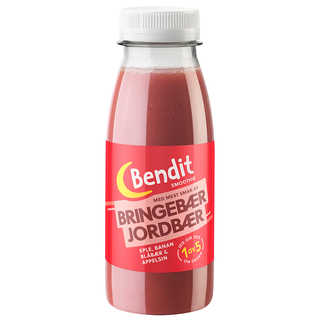 Smoothie - Bringebær&Jordbær 250ml Bendit
