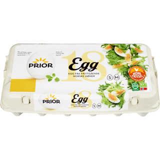 Egg Frittgående - S/M 18stk Prior