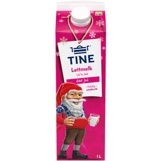 Lettmelk 1,0% - 1l Tine