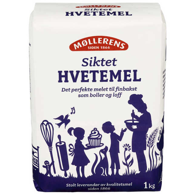 Siktet Hvetemel 1kg Møllerens