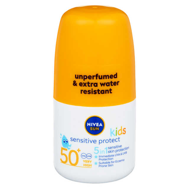 Solkräm Roll-On Sensitive Barn Spf 50+