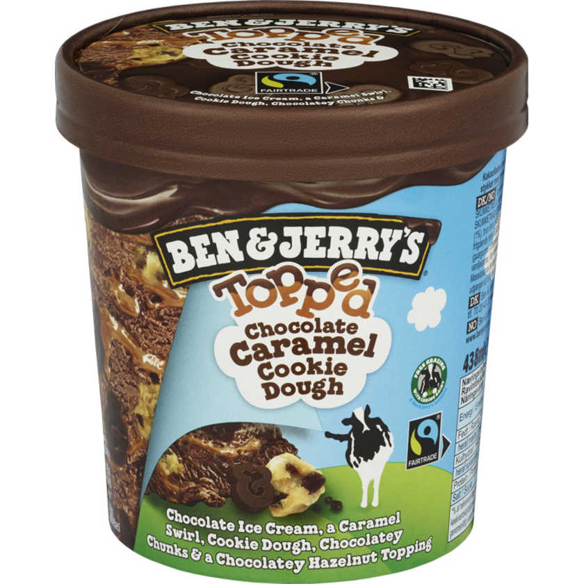 Ben&Jerry's Choco Caramel Cookie Dough 438ml Meny.no