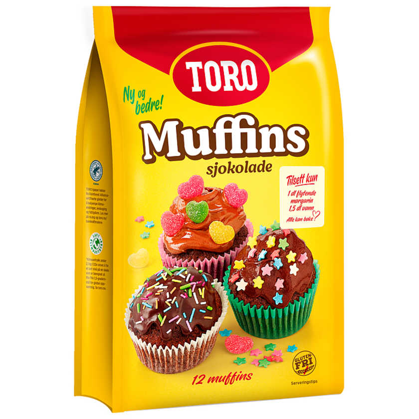 Muffins Mix Sjokolade 342g Toro Meny.no