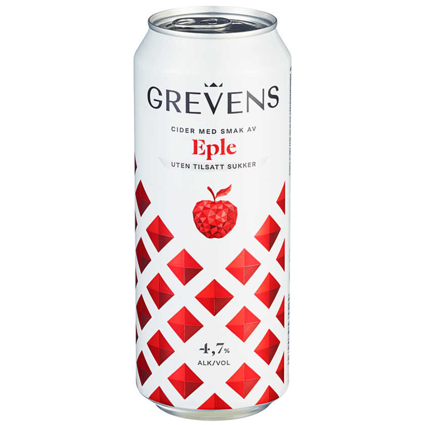 Grevens Cider Eple u/Sukker 0,5l boks Meny.no