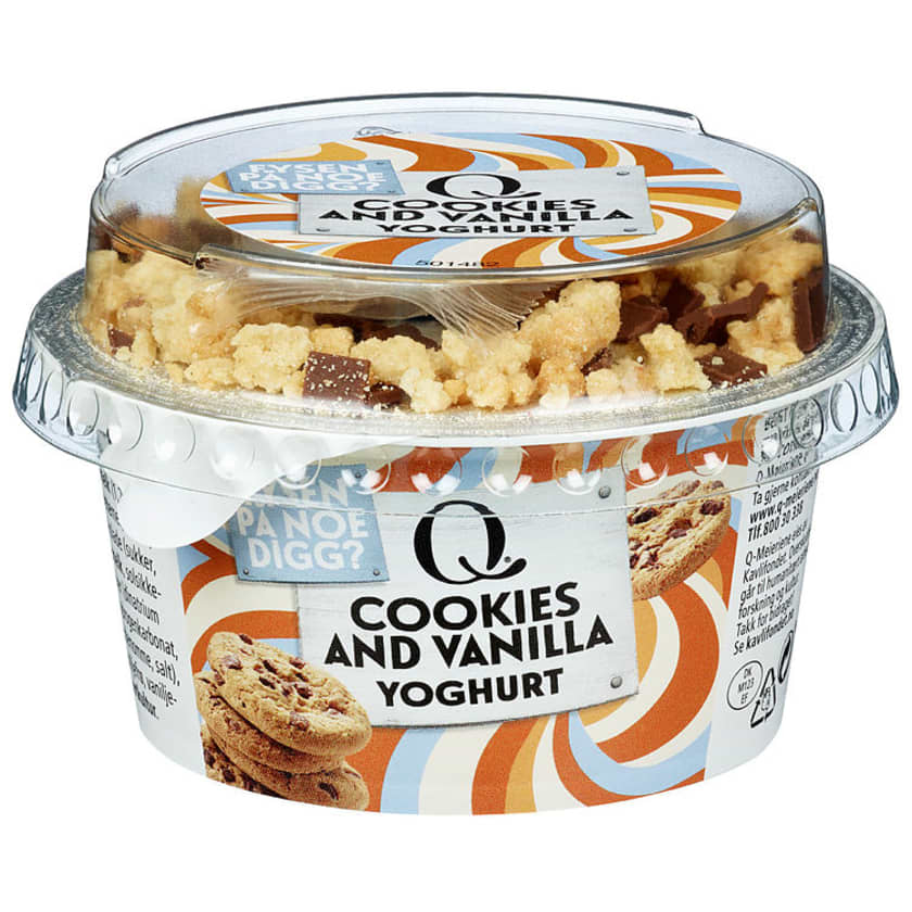 Yoghurt Cookies&Vanilla 150g Q Meny.no