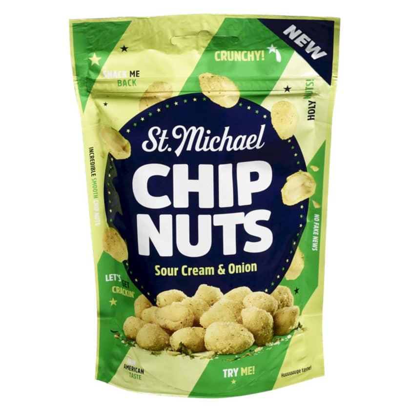 Chip Nuts Sour Cream&Onion 110g St.Michael Meny.no