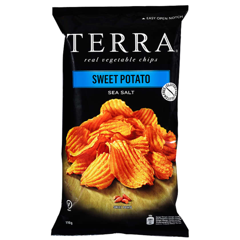 Terra Chips Sweet Potato Gl.Fri 110g Meny.no