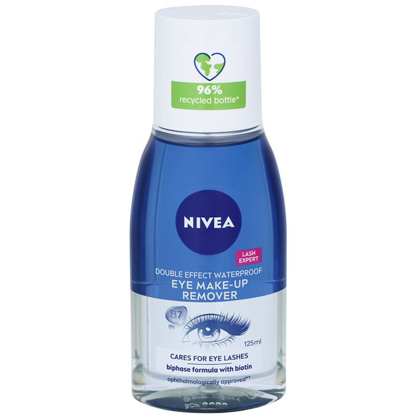 Nivea Double Effect Eye Makeup Remover 125ml Meny.no