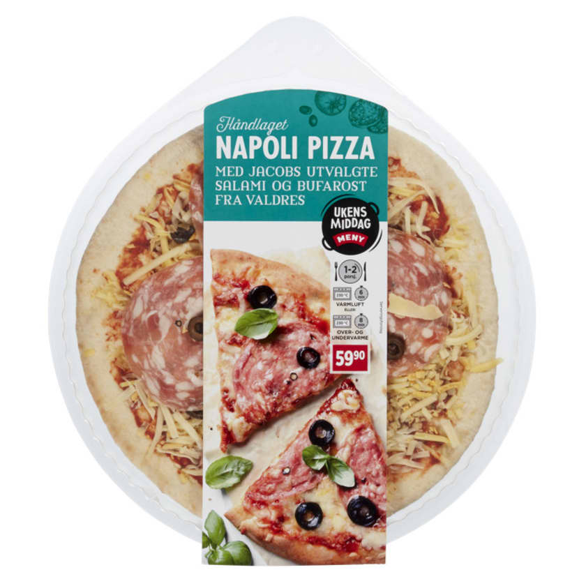 Pizza Salami Napoli&Bufarost 330g Meny Meny.no