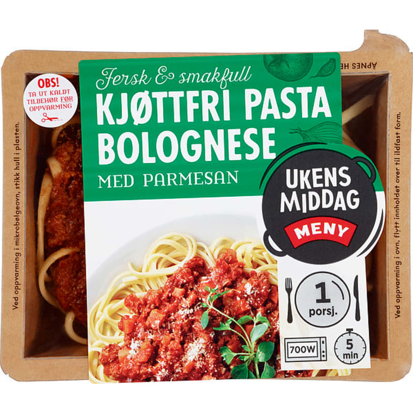 Pasta Bolognese Veggie Style 470g Matbørsen Meny.no