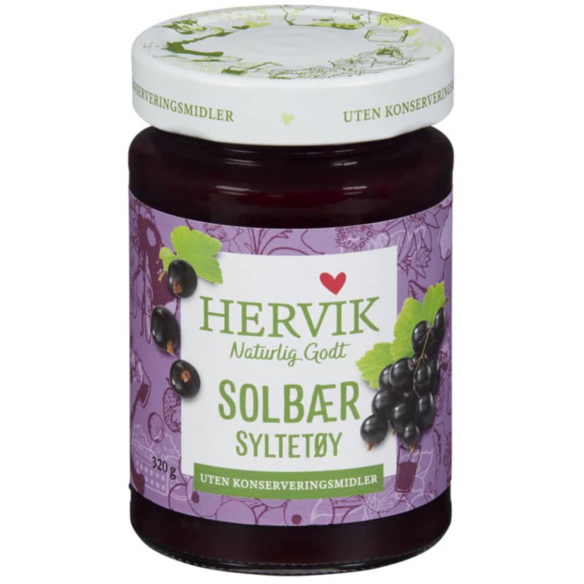 Solbærsyltetøy Lite Sukker Med Alt