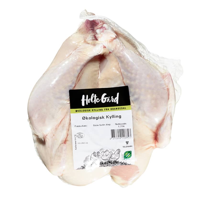 Kylling hel Rå Økologisk Ca2,2kg Holte Meny.no
