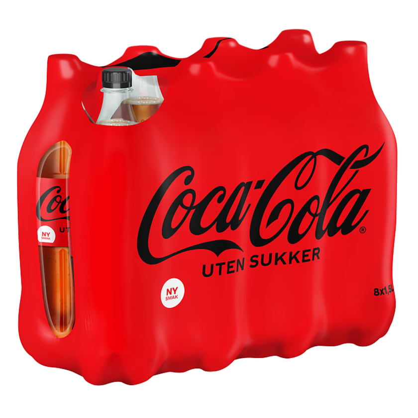 Coca Cola U Sukker 1 5lx8 Flaske Meny No