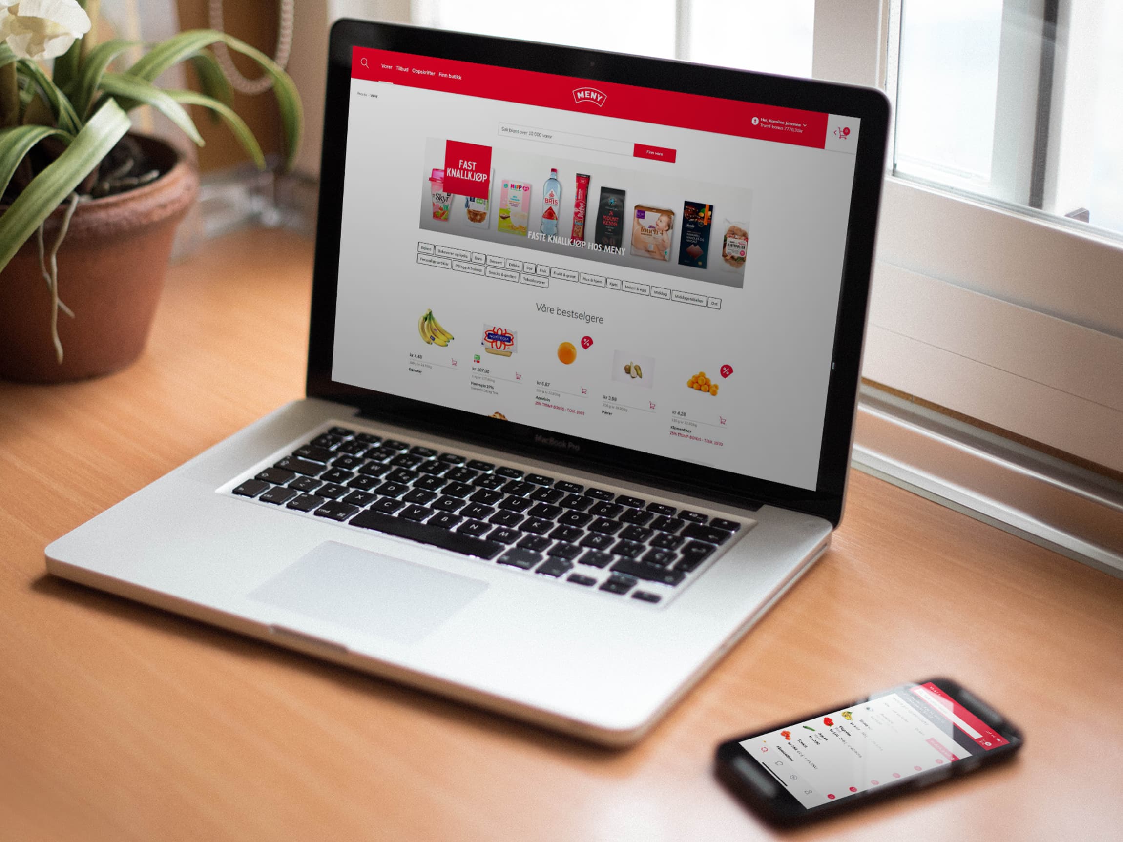 informasjon om koronavirus og hjemlevering av mat meny no