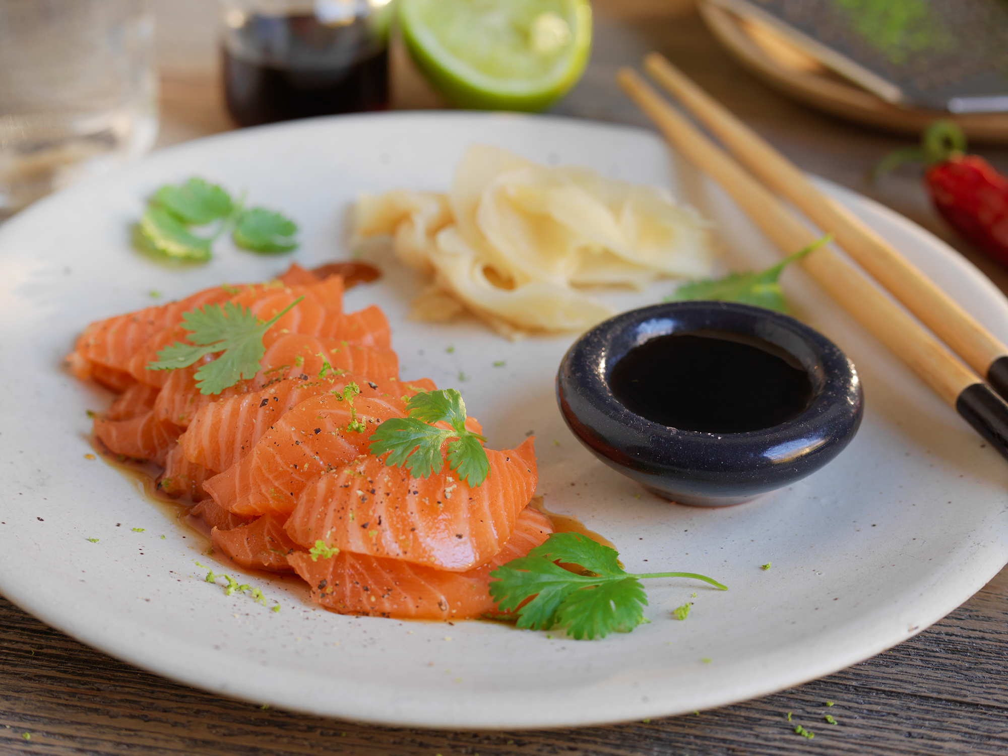 Sashimi av laks