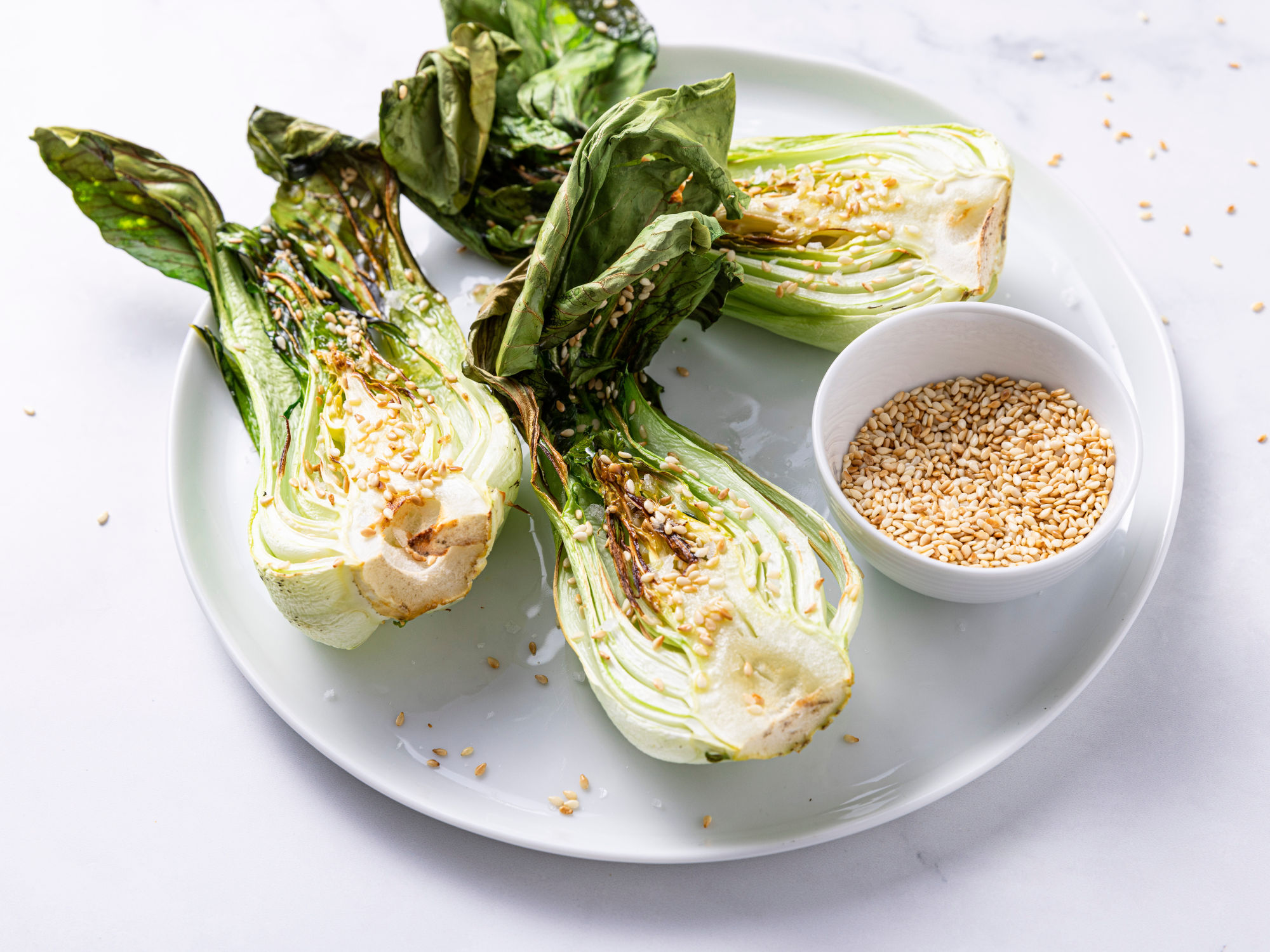Pak choy i airfryer