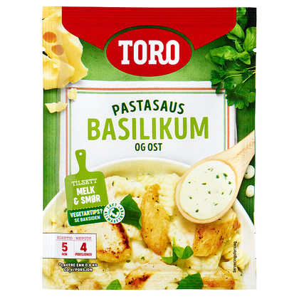 Pastasaus - Basilikum&amp;Ost 32g Toro | Meny.no