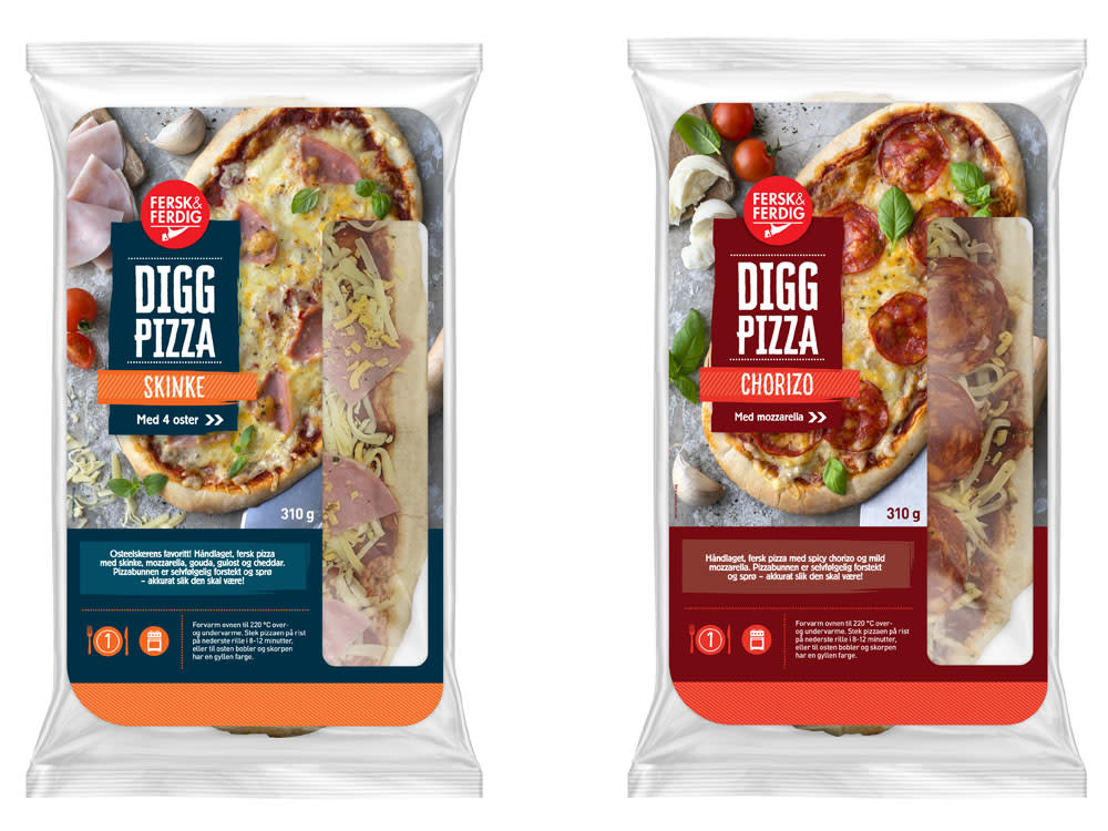 Digg Pizza nyhet! - Fersk & Ferdig