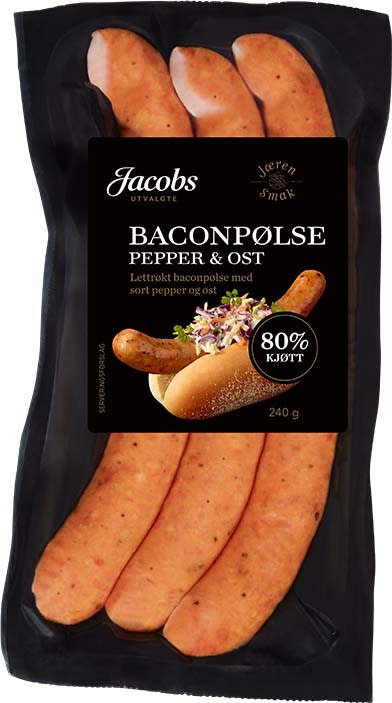 JU Baconpølse Pepper og Ost.jpg