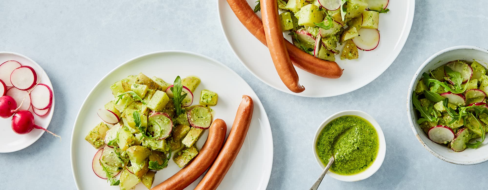pølser med potetsalat