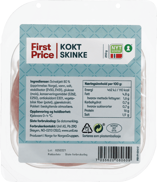 Kokt skinke