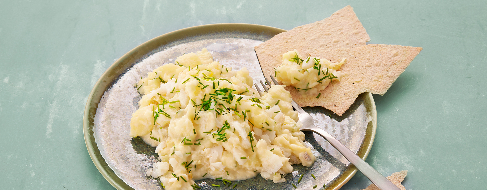 Plukkfisk med flatbrød