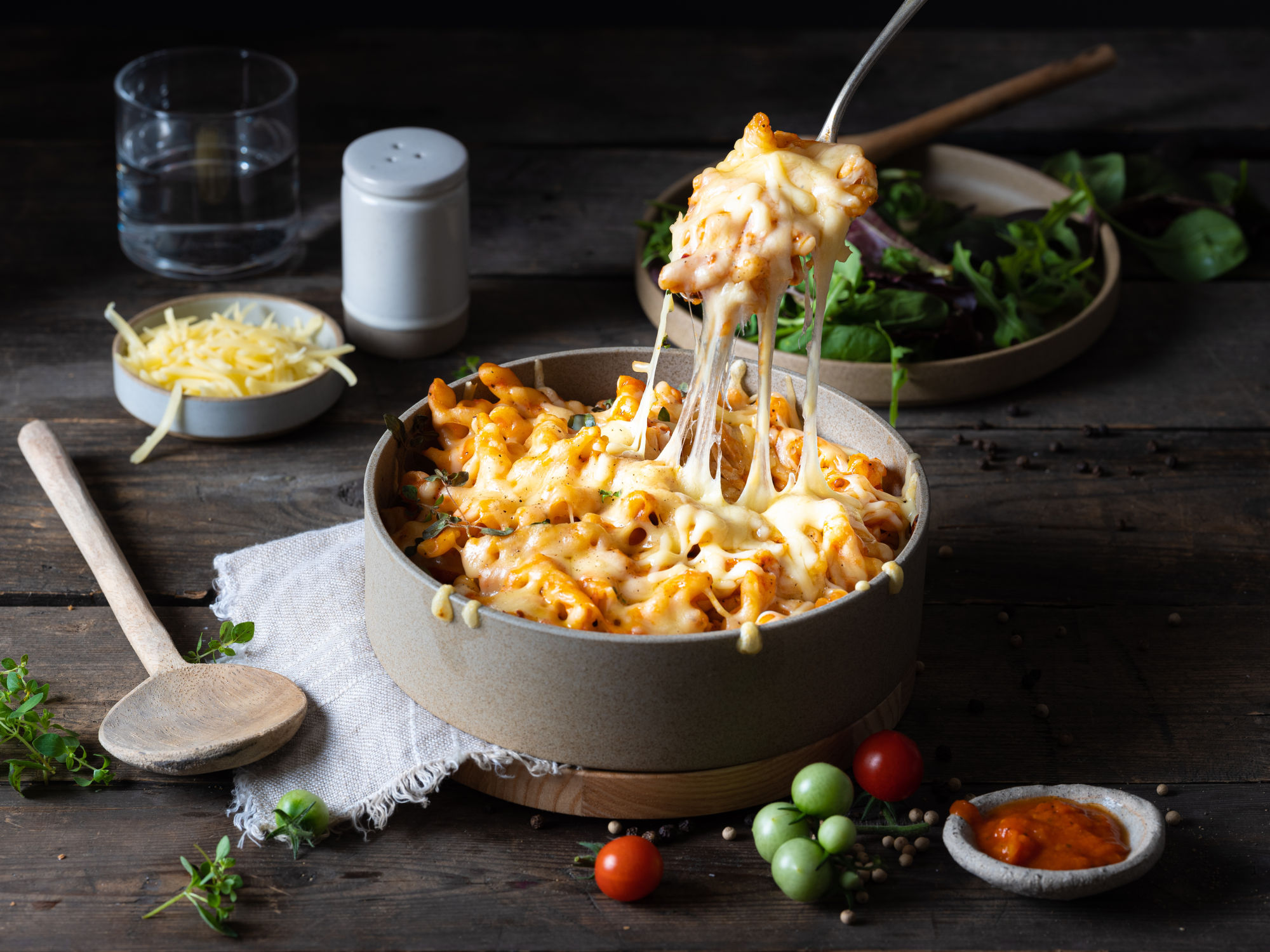 Kjøttfri pastagrateng