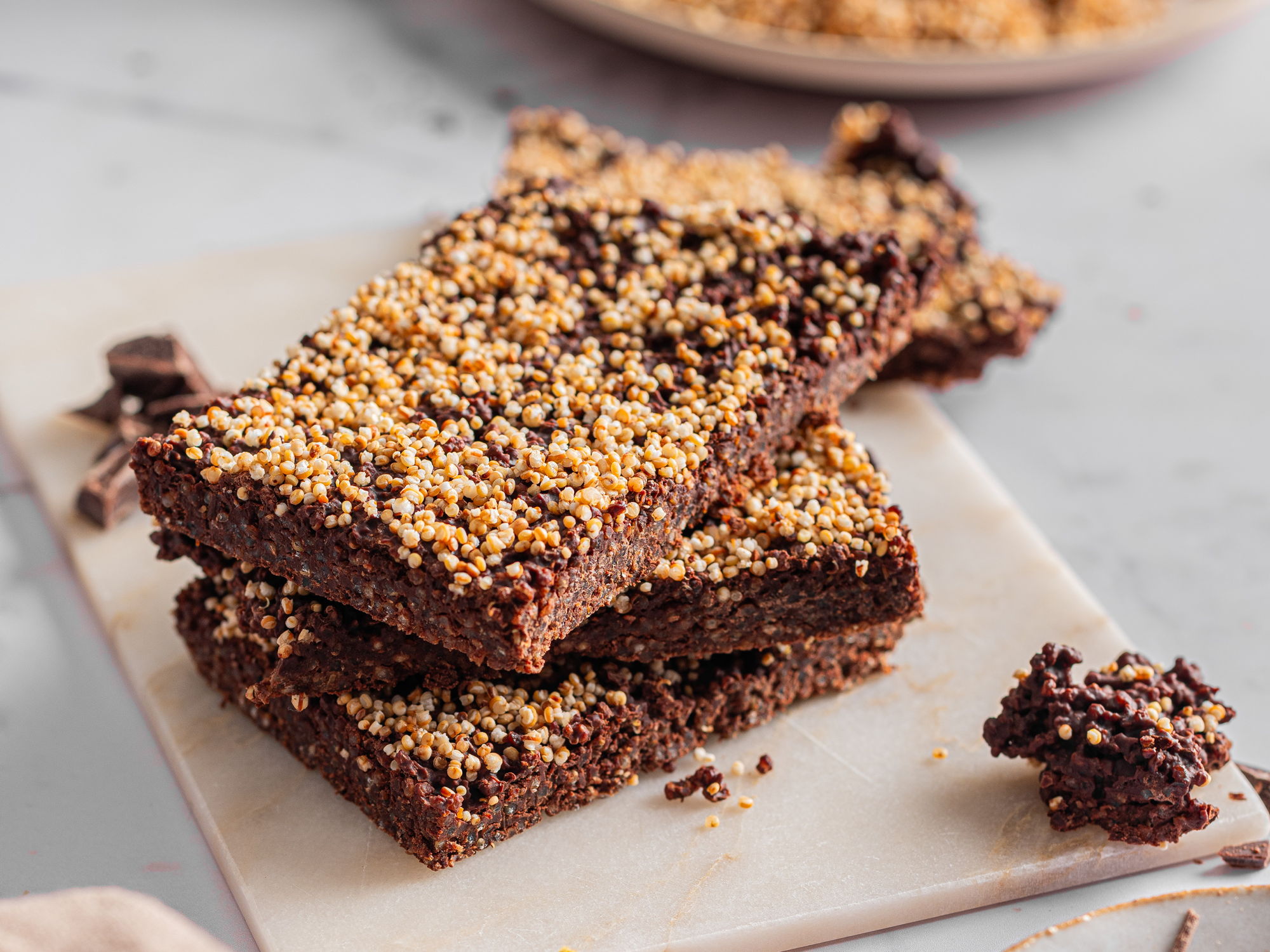 Sjokolade med puffet quinoa