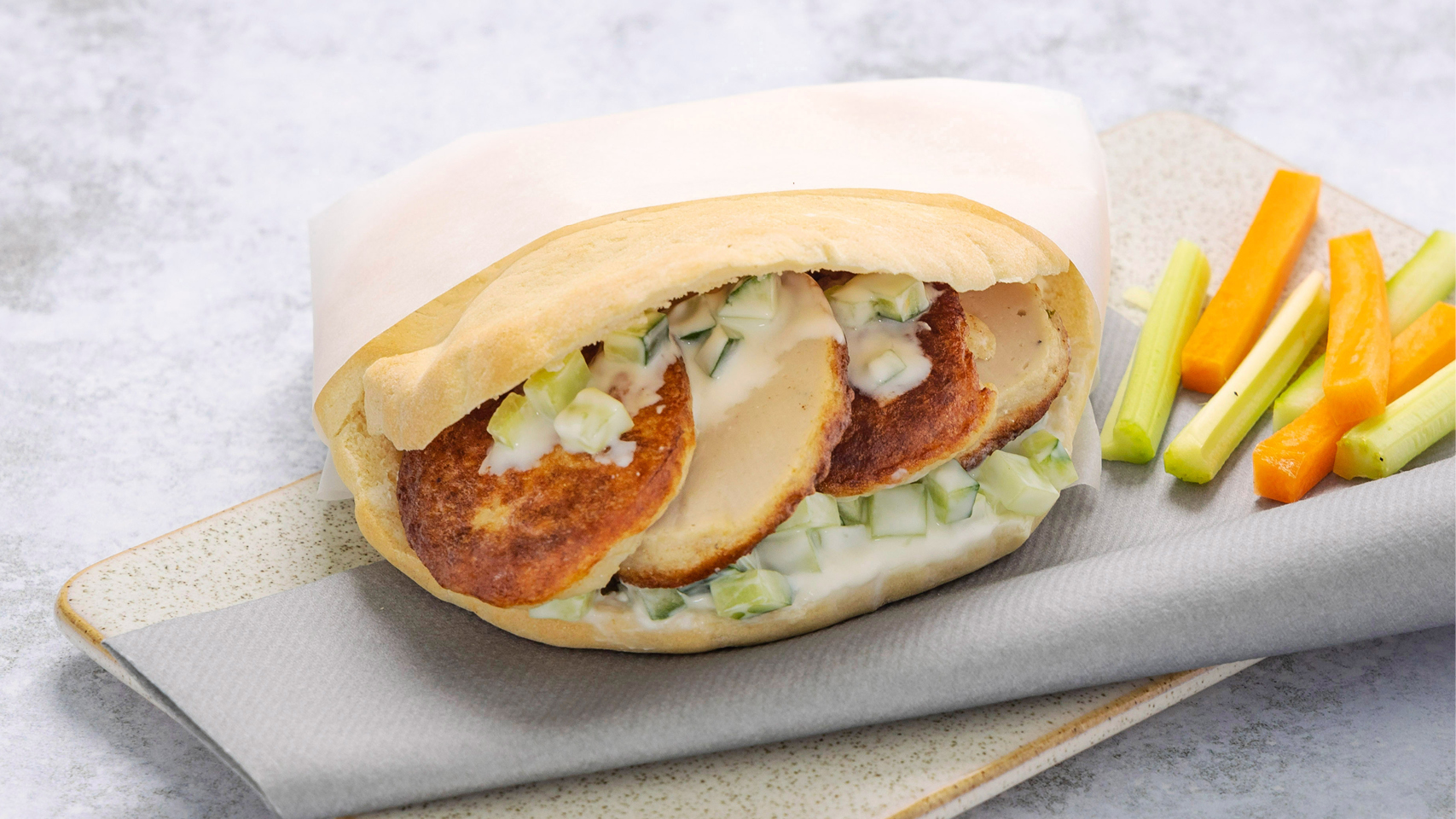 Fiskekake i pita
