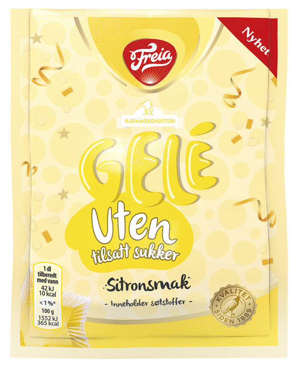 Gele Sitron u/Sukker 14g Freia