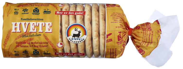 Polarbrød Hvete 16stk 600g