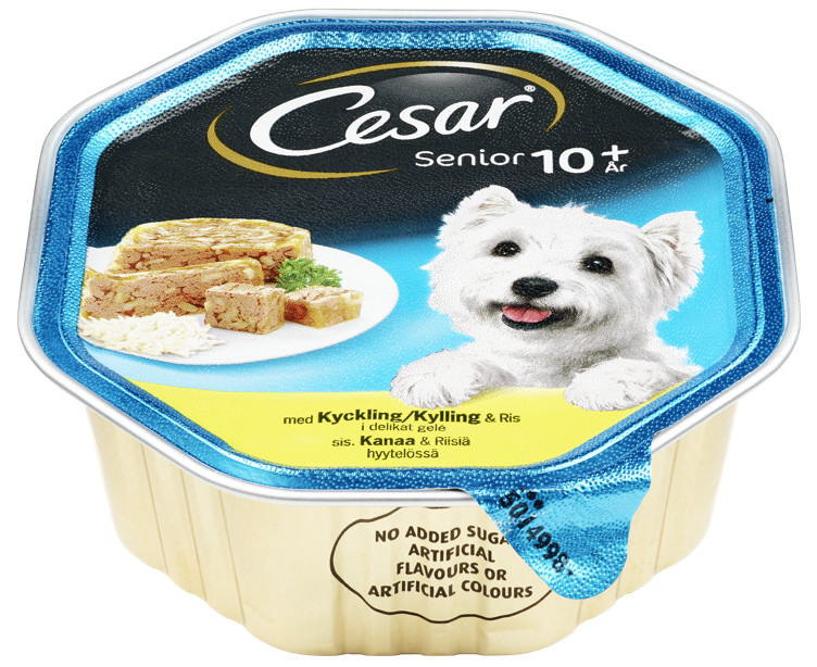 Cesar Senior Kylling/Ris 150g