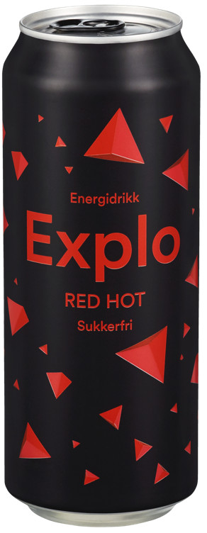 Explo Red Hot Sukkerfri 0,5l boks Mack