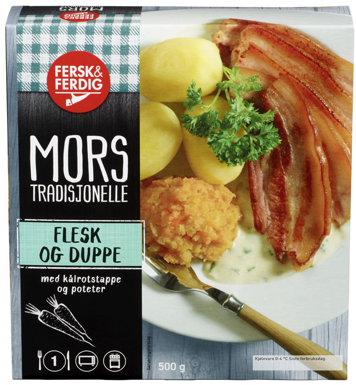 Flesk og Duppe 500g Fersk&Ferdig