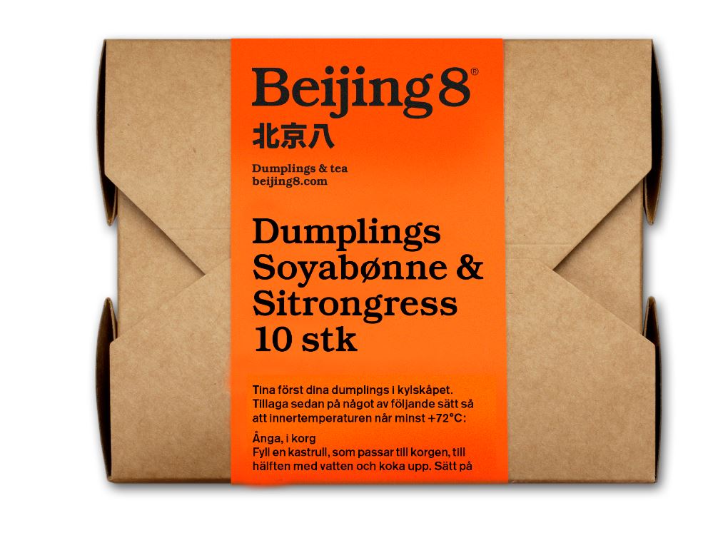 Dumplings Soya/Sitrongress 180g Beijing 8